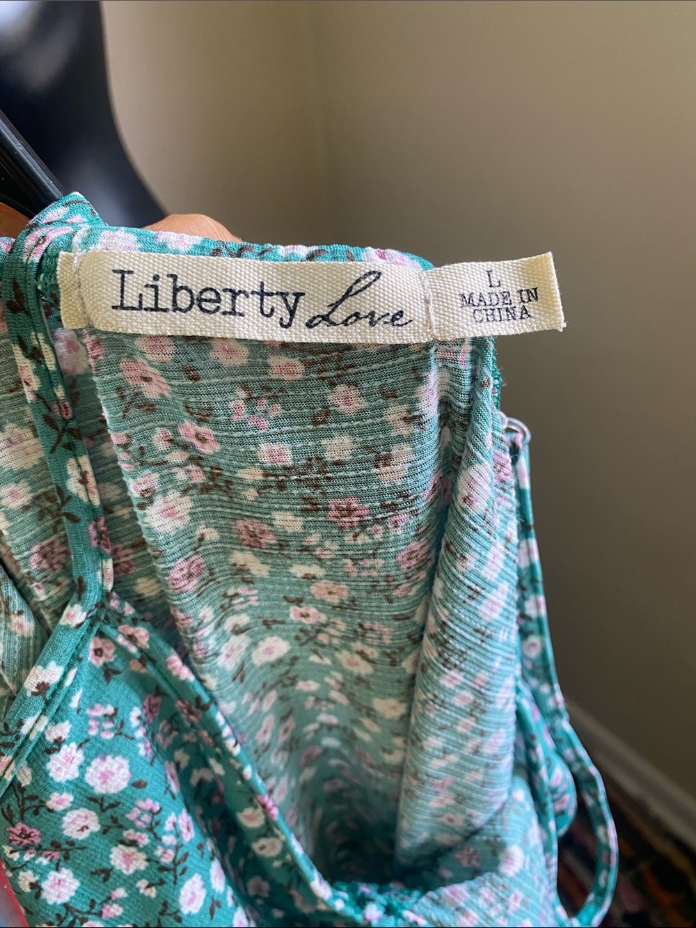 Liberty Love Teal Ruched Floral Maxi Dress - Picture 11 of 12
